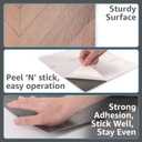 Art3d 30-Pack Herringbone Peel and Stick Vinyl Floor Tiles, 12" x 12" Self Adhesive Waterproof Wood Flooring Plank for Kitchen Bathroom Bedroom, Cover 30 Sq. Ft, Brown