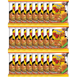 [SAPPORO ICHIBAN] Yakisoba, No.1 Tasting Instant Japanese Fried Noodles, Delicious Chow Mein (3.6 Oz. x 24 packs) | 24 Pack Case BB: 18/06/2026