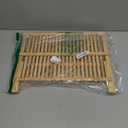 RoyalHouse Premium Natural Bamboo Dish Rack, Collapsible Dish Drainer, Foldable and Compact Dish Drying Rack for Kitchen Counter