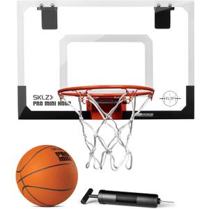 SKLZ Pro Mini Indoor Basketball Hoop - Over The Door  Portable - Great For Home, Dorms, Offices, and Gifts