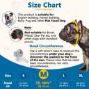BARKLESS Short Snout Dog Muzzle, Soft Silicone Flat Faced Muzzle for French Bulldog Shih Tzu and Pug for Biting Chewing Licking and Grooming, Allows Panting