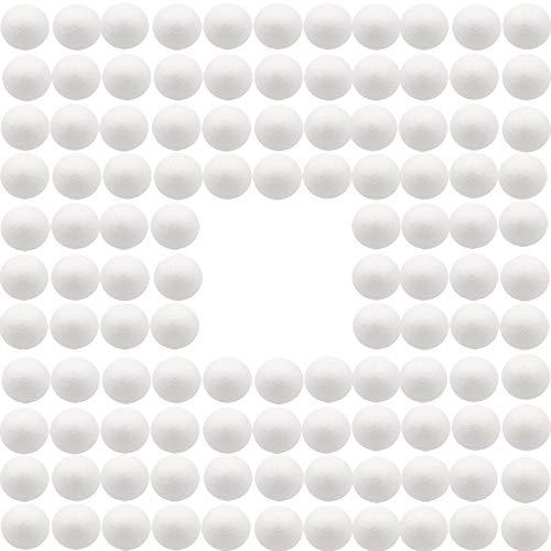 FFchuanhe Foam Balls for Crafts 2 Inch 112 Pack, White Polystyrene Smooth Round Ball, for Arts and Crafts Supplies School Project Holiday Party Wedding