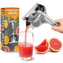 Thanksgiving Hand Juicer Squeezer Pomegranate Juicer - Aluminum Manual Hand Press Juicer, Comfortable Ergonomic Grip, Efficient Juice Extraction of Pomegranates, Citrus & Fruits, Great Holiday Gifts