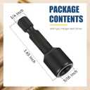 Hicarer 20 Pack 5/16-18 x 3 Inch Hanger Bolts Double Headed Bolts with Driver Self Tapping Screw Threaded Rod Screws for Furniture Double Headed for Wood Furniture Joint (Black)