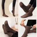 5 Pairs Pilates Socks with Grips for Women, Non Slip Cotton Ruffle Yoga Socks for Barre Workout Hospital