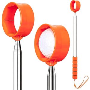 Golf Ball Retriever Telescopic, 9Ft, for Water & Golf Course | Golf Ball Retriever for Water, Professional Stainless Steel Tool, Lightweight Double-Sided Grabber, Golf Accessories Gift
