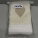 Burlap Bags, 20 Packs 5"x7" Drawstring Heart Burlap Gift Bag Candy Pouches Linen Pockets for Valentine's Day Wedding Easter Christmas Halloween Thanksgivings New Year (5"x7", White/Beige (Pack of 20))