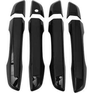 Partuto Exterior Door Handle Cover Trim Door Handle Cover for Honda Civic 10th 2016-2021 Gloss Black ABS 1 Set