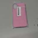 Magnetic Striped Phone Case for iPhone 16 Plus, Compatible with MagSafe, Cute Hot Pink Aesthetic Stripe Soft TPU and Hard PC Shockproof Protective Phone Cover for Women Girls-Shiny