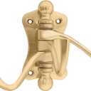 Brass Triple Hook  Polished Lacquer Finish, Bathroom, Kitchen, Vanity, Traditional or Modern Decorative Hook for Home & Office