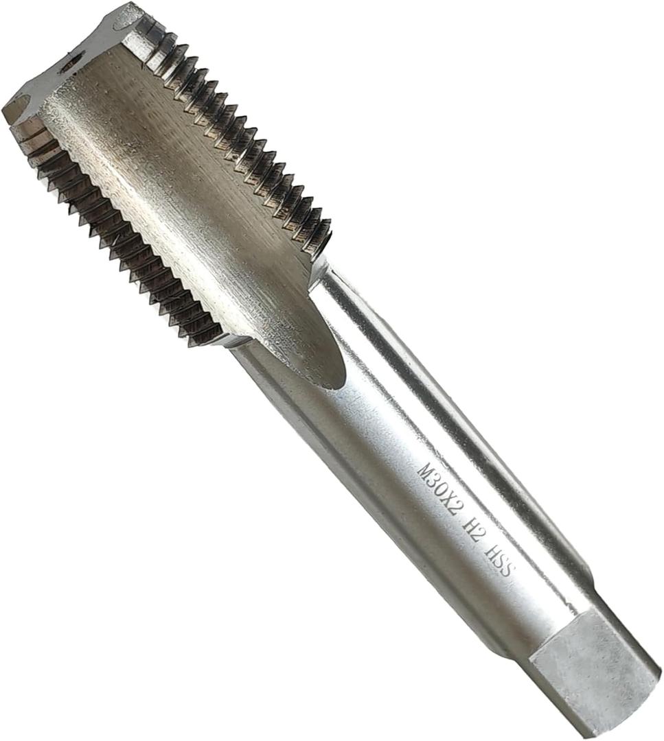 M30 X 2 Tap, Metric Thread Tap, Right Hand, 2mm Pitch, Straight Flute, 4 Flute, High Speed Steel, H2 Accuracy Grade, Machine Tap