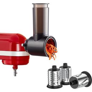 Slicer Shredder Attachments for KitchenAid Stand Mixer Black