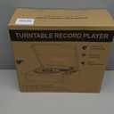 Vintage Record Players for Vinyl with Speakers Belt-Driven Retro Turntable LP Player Support 3-Speed, Bluetooth Playback, AUX-in, Headphone, RCA All-in-one Auto Stop Phonograph Wooden Brown