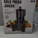 Juicer Machines with 5.8" Large Feed Chute, Cold Press Juicer for Whole Vegetables and Fruits 400W, Slow Masticating juicer Easy to Clean Juice Extractor Machine High Juice Yield