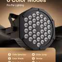 36 LED Stage Lights 7 Modes RGB DJ Par Lights with Sound Activated Remote and DMX Control DJ Uplightingfor Birthday Party Events Wedding Christmas Stage Lighting (10 Packs)