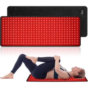 Red Light Therapy for Body, 31.5" x 11.8" Infrared Light Therapy Belt Wrap with Timer for Back Shoulder Waist Knee Pain Relief, 660nm & 850nm Home Red Light Therapy Pad, Improve Inflammation