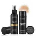 Hair Building Fibers Kit for Thinning Areas, 30g Fiber Powder + 122ml Fiber Hold Spray, Natural-Looking Hair Thickener for Men & Women, Long-Lasting & Fuller Appearance, Medium Blonde