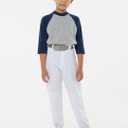 Alleson Athletic Boys Elastic Bottom Baseball Pants  Classic Fit, Durable Fabric, and Secure Waistband (White, XS)