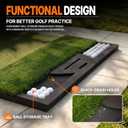Fanshaw Premium Dual-Turf Golf Mat with Ball Tray & Phone Slot (5x4/6x4ft), 6x 4 ft - 1.57"