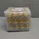 Okllen 36 Pack Mini Cake Stand with Lid, Plastic Cupcake Stand Plate Dome Cover, Clear Small Cake Display Stand for Chocolate, Dessert, Wedding, Birthday, Baby Shower, Tea Party Supplies, Gold