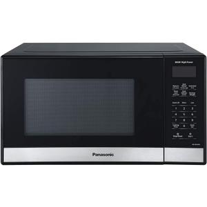 Panasonic NN-SB458S Compact Microwave Oven, 0.9 cu.ft., Stainless Steel/Silver