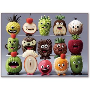 500 Pieces Jigsaw Puzzles for Adults and Teens and Kids Family Happy Games Puzzle Monster Series (Happy Fruits)