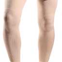 MGANG Full Leg Compression Sleeves for Swelling & Muscle Fatigue | Medical Grade, Non-Slip Silicone Band, Arthritis, Knee Pain Relief, Travel, Sports, Workout, Pregnancy, Post-Surgery
