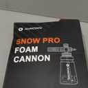 Raincovo Foam Cannon Wide Mouth for Pressure Washer, Thick Snow Foam Lance for Car Wash, Adjustable Soap Cannon with 1/4 Inch Quick Connector, Additional 1.1mm Orifice Nozzle