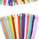 Renashed 45pcs 21.5 Inch Mix Nylon Invisible Zippers for Tailor Sewer Sewing Craft Crafter's Special 20 Colors (Mix Color)