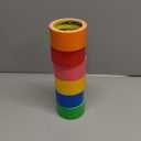 LLPT Colored Duct Tape 6 Premium Packs 2 Inch x 30 Ft Per Roll Assorted Colorful Bulk Tape Tear by Hand Included for Moving Packing Color Coding Art Craft DIY Projects (DT606)