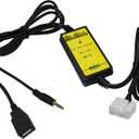 Honda USB Aux Interface Adapter - Charge & Play for Accord (2003-2011), CRV (2005-2011), Pilot (2006-2011), Odyssey (2005-2011), Civic (2006-2011) and More