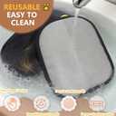 2 x Pet Hair Removal Glove, Electrostatic Five-Finger Design, Reusable Fur Remover for Cats, Dogs, Couch, Carpet, Car Seat (1PCS)