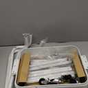 Metal 3 Tiers Utility Rolling Cart, Mobile Storage Shelf with Lockable Caster Wheels, Organization for Livingroom, Bathroom & Narrow Places, White