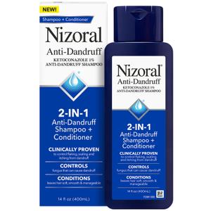 Nizoral 2-in-1 Anti Dandruff Shampoo and Conditioner, 14 Fl Oz, 1% Ketoconazole