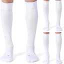 CS CELERSPORT 2/3 Pack Soccer Softball Baseball Socks for Youth Kids Adult Multi-Sport Compression Socks (Medium)