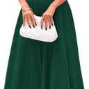 PRETTYGARDEN Spring Casual Dresses for Women 2026 Summer Business Work Midi Sleeveless A Line Pleated Cocktail Dress (Green, XXL)