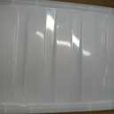 IRIS USA 72 QT Plastic Storage Box with Lid and Latches - 4 Pack - BPA-Free, See-Through Organizing Solution, Durable Nestable Stackable Containers, Secure Pull Handle - Clear