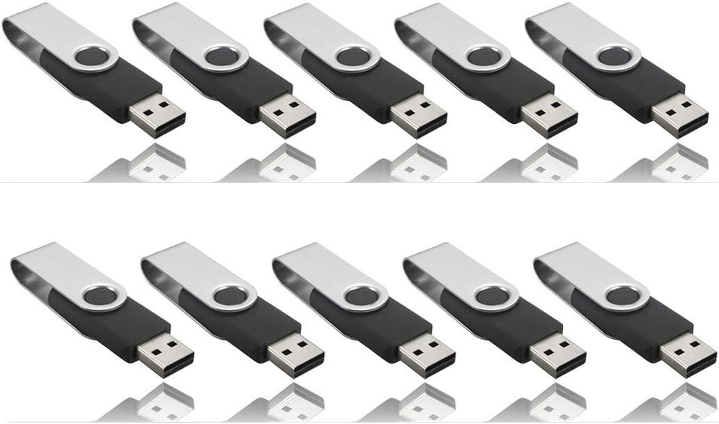 Wholesale 10 Pack Small Capacity 1MB Black USB 1.0/1.1 Flash Drives Swivel U Disk Memory Stick, (Not 1GB)