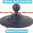Semi-Flexible Adhesive Ball Base with 20mm Ball Adapter, Compatible with Bulletpoint Mounting Solutions