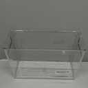 iDesign Slim Clear Plastic Storage Bin, Tall Narrow Organizer for Kitchen, Fridge, Freezer, or Pantry