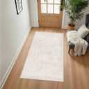 Homemate Washable Rug 4x6 Area Rugs - Vintage Faux Wool Rugs for Living Room Bedroom Dining Room - Non Slip Foldable Carpet Indoor Area Rug for Home Decor4'x6', Pink