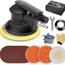 Autolock 5 Inche Air Random Orbital Sander, Pneumatic Palm Car Sander For Wood Polisher Metal, Auto Body Work, Da Sanders, Dual-action Sander