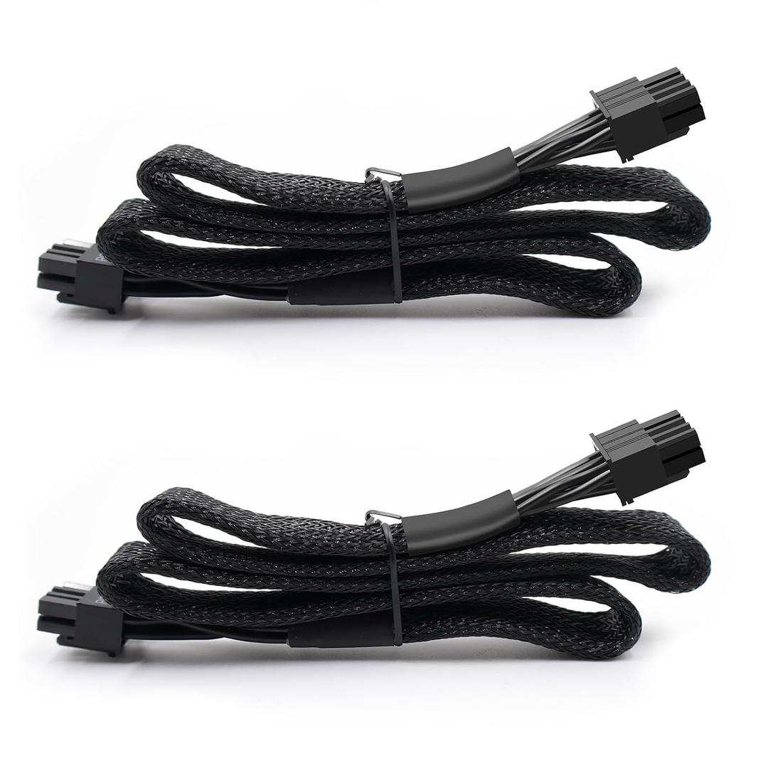 16AWG 8 Pin PCIe Cable for EVGA Modular Power Supply,PCIe 8 Pin Male to 8Pin (6+2) Male PCI Express Power Adapter,Graphics Card 8Pin Cable Sleeved 25-inch