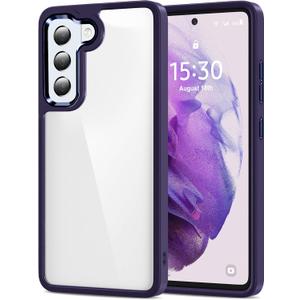 HOOMIL Case for Samsung Galaxy S21+ Plus (ONLY 6.7-Inch), Non-Yellowing, Drop Protection, Anti-Scratch Transparent Hard Back Phone Cover - Dark Purple