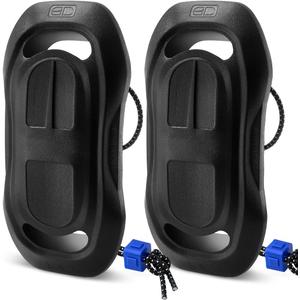 OCEANBROAD EVA Boat Fenders, 17" x 8" Boat Bumpers for Docking, with Quick-Lock Rope & Strap, Fit for Pontoon, Jon, Ski and Fishing Boats, Marine-Grade Foam for Hull Protection