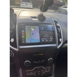 4+64G 9In Car Stereo Radio for Ford Edge 2015-2018 w/GPS Navi 2017 2016 with Carplay/Android 13 Auto WiFi Bluetooth Music with Backup Camera Microphone Car Player (for Mid/Base Trim)