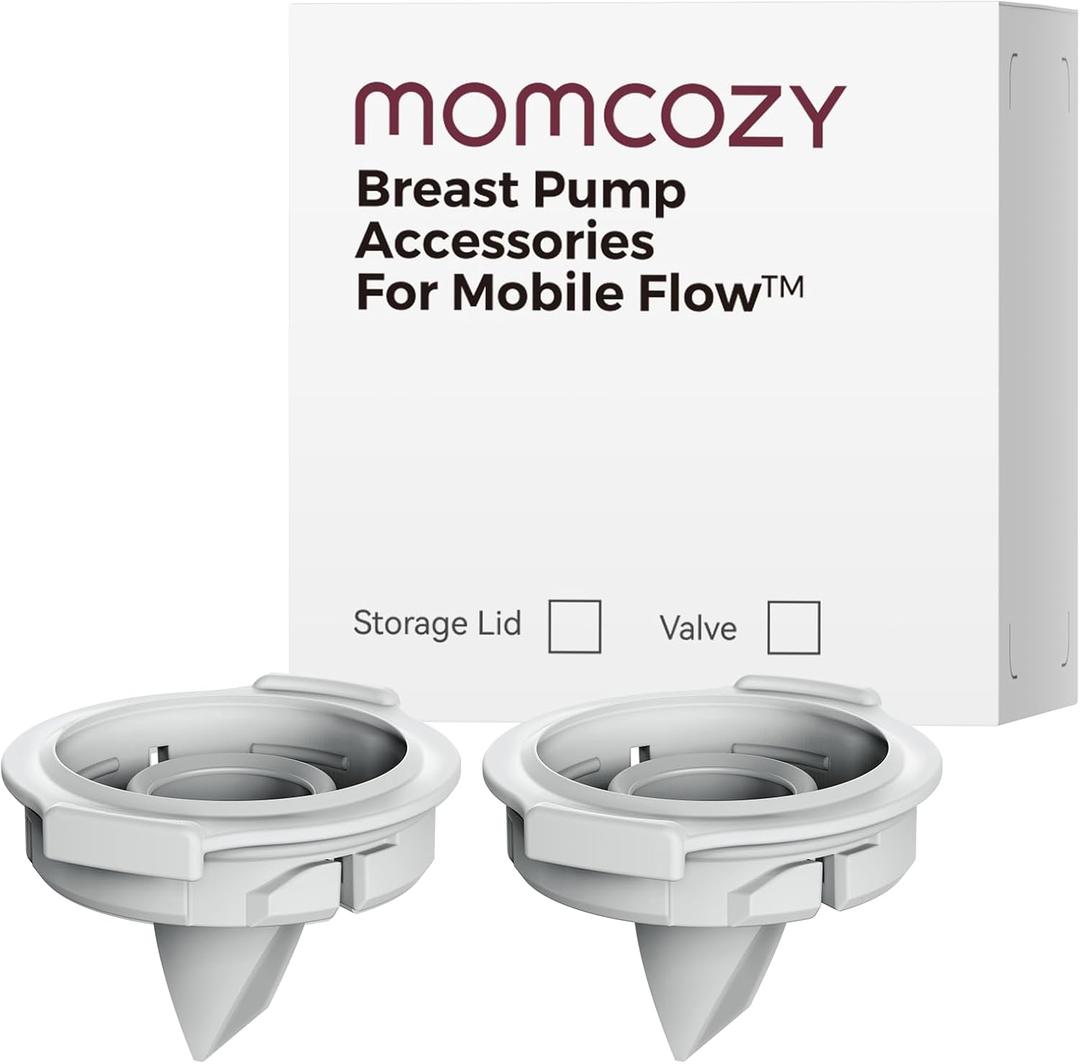 Momcozy Original Replacement Accessories for Upgraded Mobile Flow | Upgraded M9,Original Upgraded M9 Breastfeeding Parts,Valve2 Pack (Duckbill Valve-2PCS, Gray)