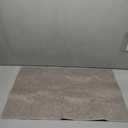 Yancorp Thin Bathroom Rugs 20"x 32" Non-Slip Rubber Bath Mats for Bathroom Quick Dry Bath Rugs, Cozy Cloth Bathroom Mat fit Under Door, Sink, Bathtub, Floor, Shower, Khaki (1'8" x 2'8" (Rectangular))