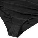 IFFEI Mommy and Me Family Matching Swimsuits Ruffle Sleeve Tie Back Womens Bathing Suit Two Piece Bikini Sets (Black, M)