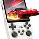 RGB20SX Retro Handheld Game Console Portable Retro Video Console with 4.0 Inch IPS 720*720 HD Screen 5000mAh Battery Retro Portable Gaming Console (White)